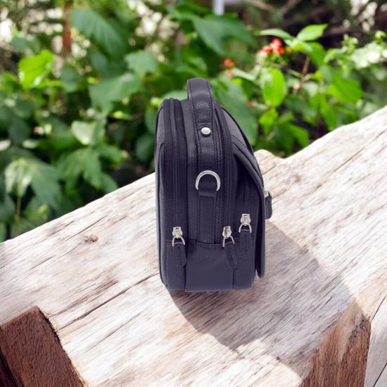 Alpe Gerçek Deri Askılı El Çantası