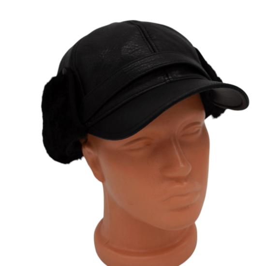 Gerçek Deri Pliot Şapka Ayarlanabilir Tokalı pilot Şapka Bere