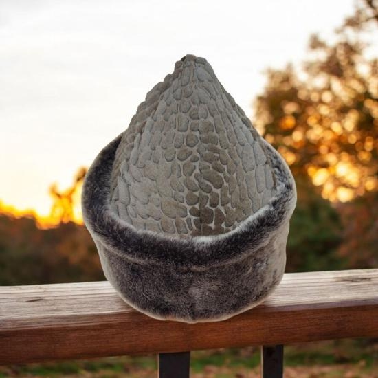 Hakiki Deri Kalpak Gerçek Deri Ertuğrul Şapkası Kafkas Kalpağı 