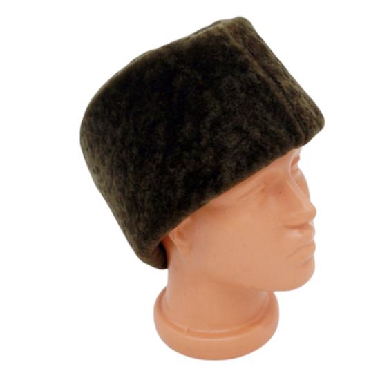 Hakikki Deri Kalpak Gerçek Deri Kuvayi Milliye Kafkas Kalpağı Üst Kalite Bere Şapka Haki Renkli 