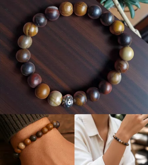 Doğal Kaplangözü Taşı Bileklik - Doğanın Gücü Bileğinde