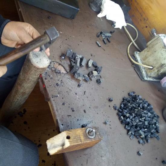 Piramit Gümüş İşlemeli Hakiki Erzurum Oltu Taşı Tesbih