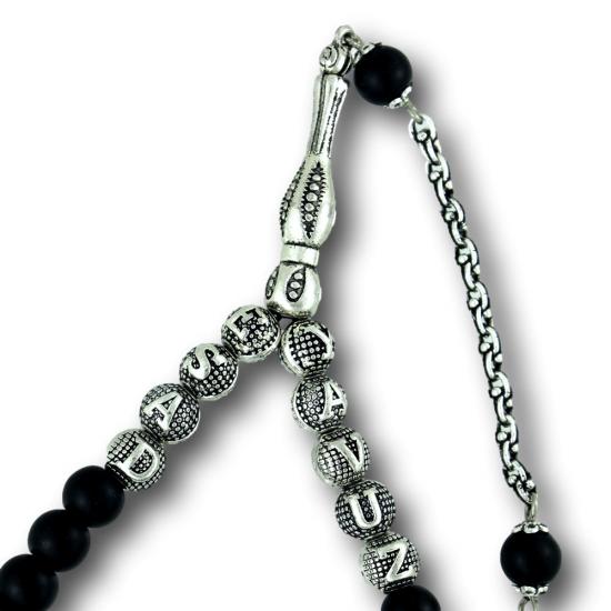 Kişiye Özel İsimli Mat Oniks Tesbih