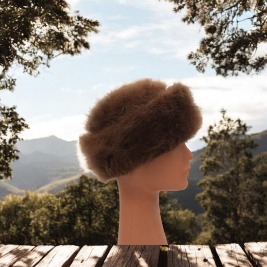 Özel İşçilikli Tiftik Karışımı Papak Bere Kışlık Erkek Kadın Bere Şapka