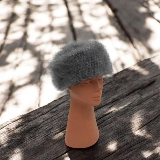 Özel İşçilikli Tiftik Karışımı Papak Bere Kışlık Erkek Kadın Bere Şapka