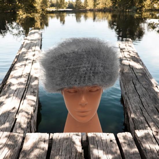 Özel İşçilikli Tiftik Karışımı Papak Bere Kışlık Erkek Kadın Bere Şapka