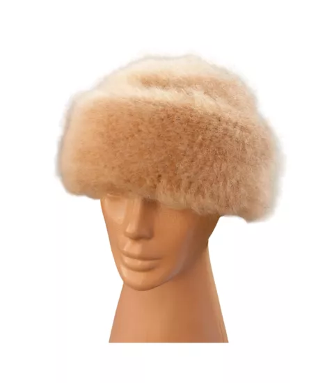 Özel İşçilikli Tiftik Karışımı Papak Bere Kışlık Erkek Kadın Bere Şapka