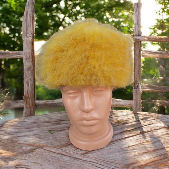 Özel İşçilikli Tiftik Karışımı Papak Bere Kışlık Erkek Kadın Bere Şapka