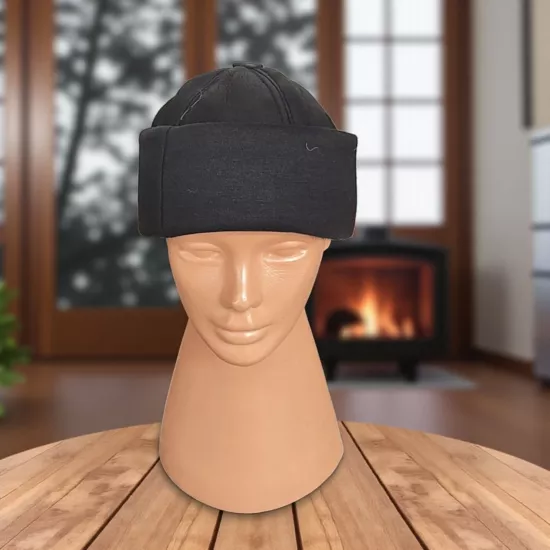 Gerçek Deri Siyah Ribana Deri Bere 