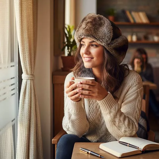 Gerçek Deri Pliot Şapka Ayarlanabilir Tokalı pilot Şapka Bere