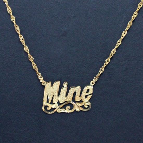 Kişiye Özel İsim Yazılı Tamamen El İşçiliği Altın Kolye