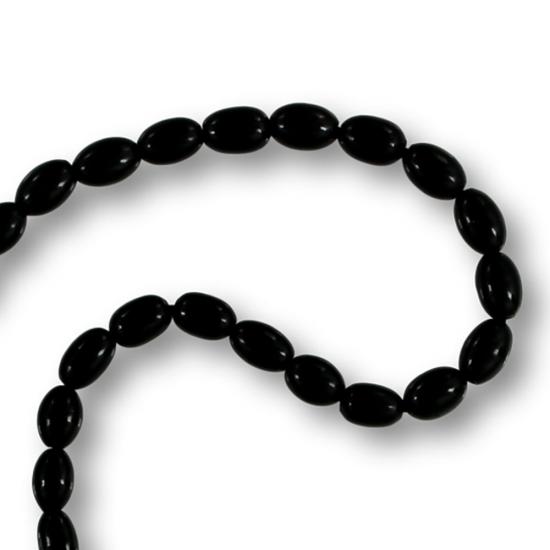 Gümüş Püsküllü Arpa Kesim Hakiki Erzurum Oltu Taşı Tesbih