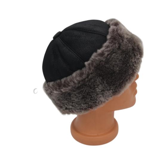  Serdar Model Deri Börk Şapka Bere Kürklü Börk Erkek Börk Kadın Börk 