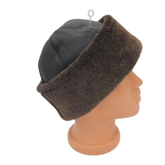  Serdar Model Deri Börk Şapka Bere Kürklü Börk Erkek Börk Kadın Börk 