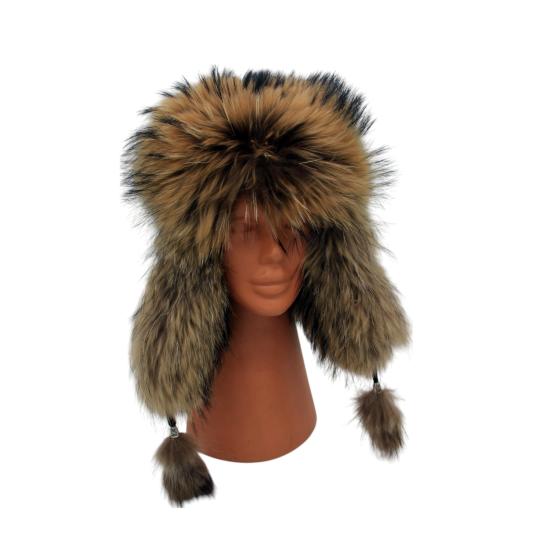 Hakiki Deri Gerçek Tilki Kürklü Ushanka Şapka Erkek Kadın Şapka Bere