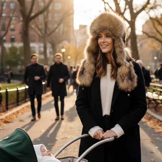 Gerçek Deri Kuyruklu Deri Börk Ushanka Şapka Kışa Meydan Oku