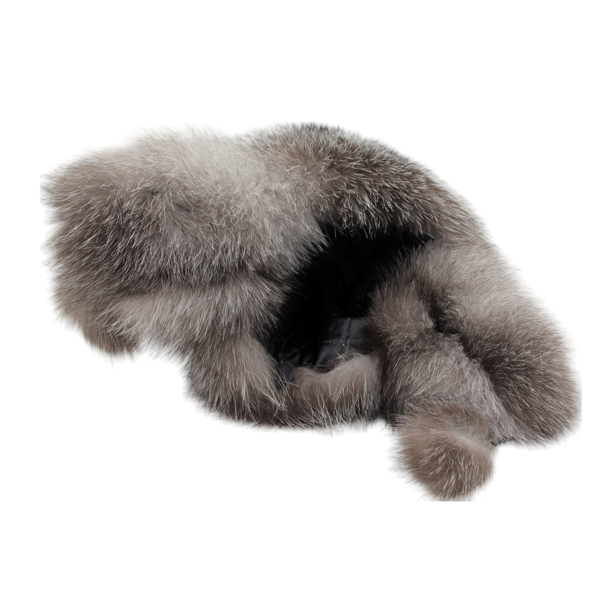 Hakiki Deri Gerçek Kürklü Ushanka Şapka Erkek Kadın Şapka Bere Boz